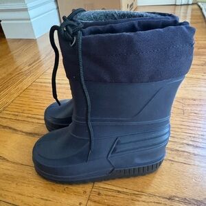 Kids Black Winter Boots